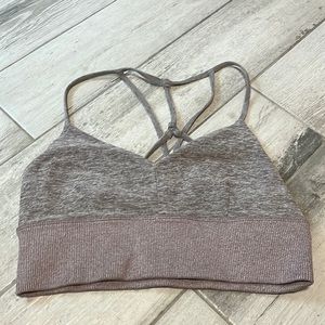 ALO Yoga Gray Sports Bra